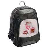 Heart Coffee Backpack, Donut Cupcake Backpack, Foodie Lover Backpack, Sweet Treats Backpack, School Backpack, Travel Backpack, Unique - Tawshia